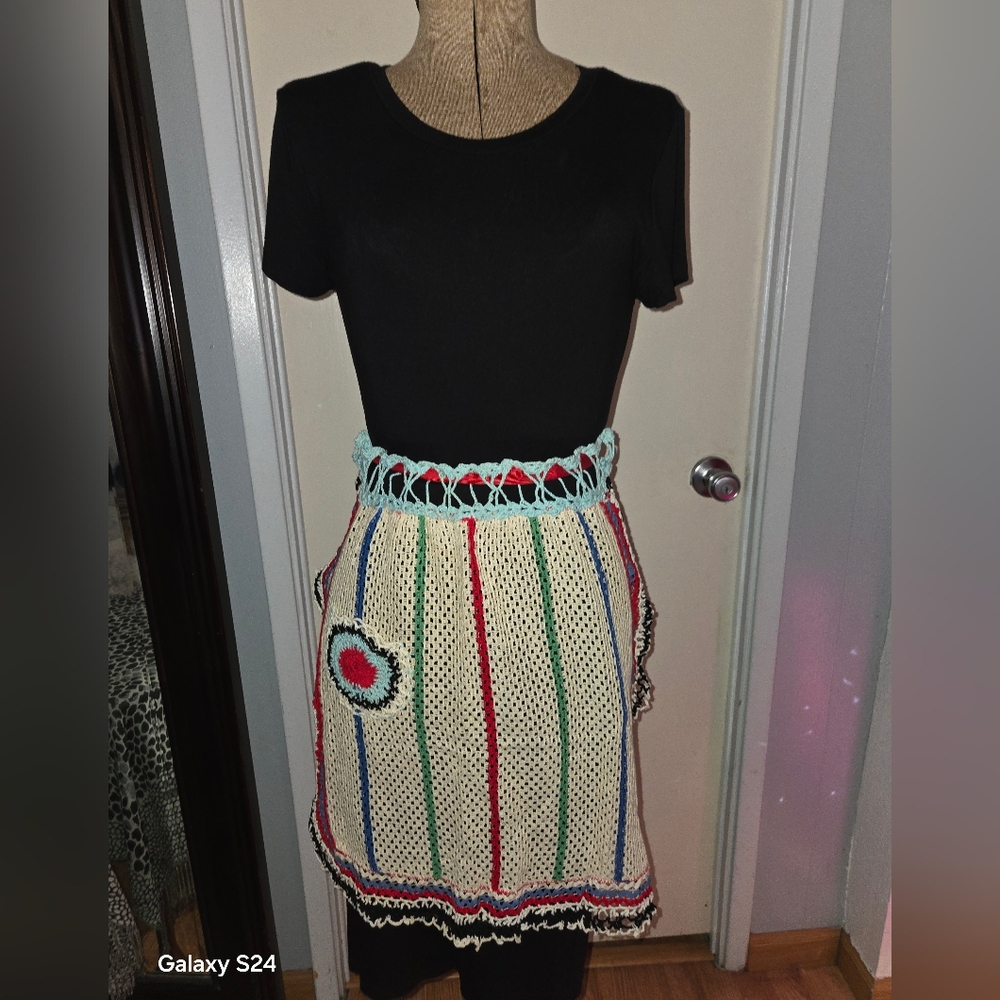 Antique /Crochet Apron Estate Sale Find